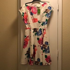 NWT Kate Spade Blooms Fit and Flare Dress